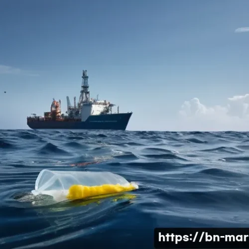 Home 28 해양자원 개발의 환경적 측면 - **Prompt:** A poignant and melancholic depiction of the ocean's suffering, captured in an environmen...